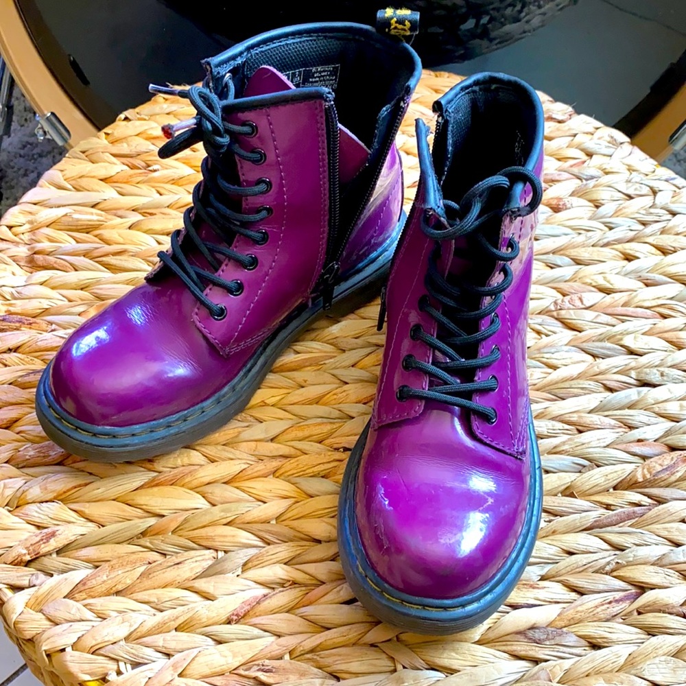 Dr Martins purple used shoes